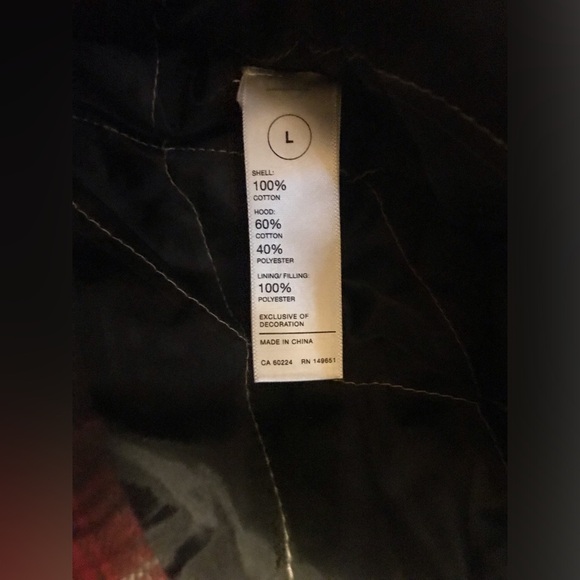 NWT Legendary Outfitters Men’s Flannel Hoodie Shirt Jacket Size: L (Red) - Picture 11 of 11